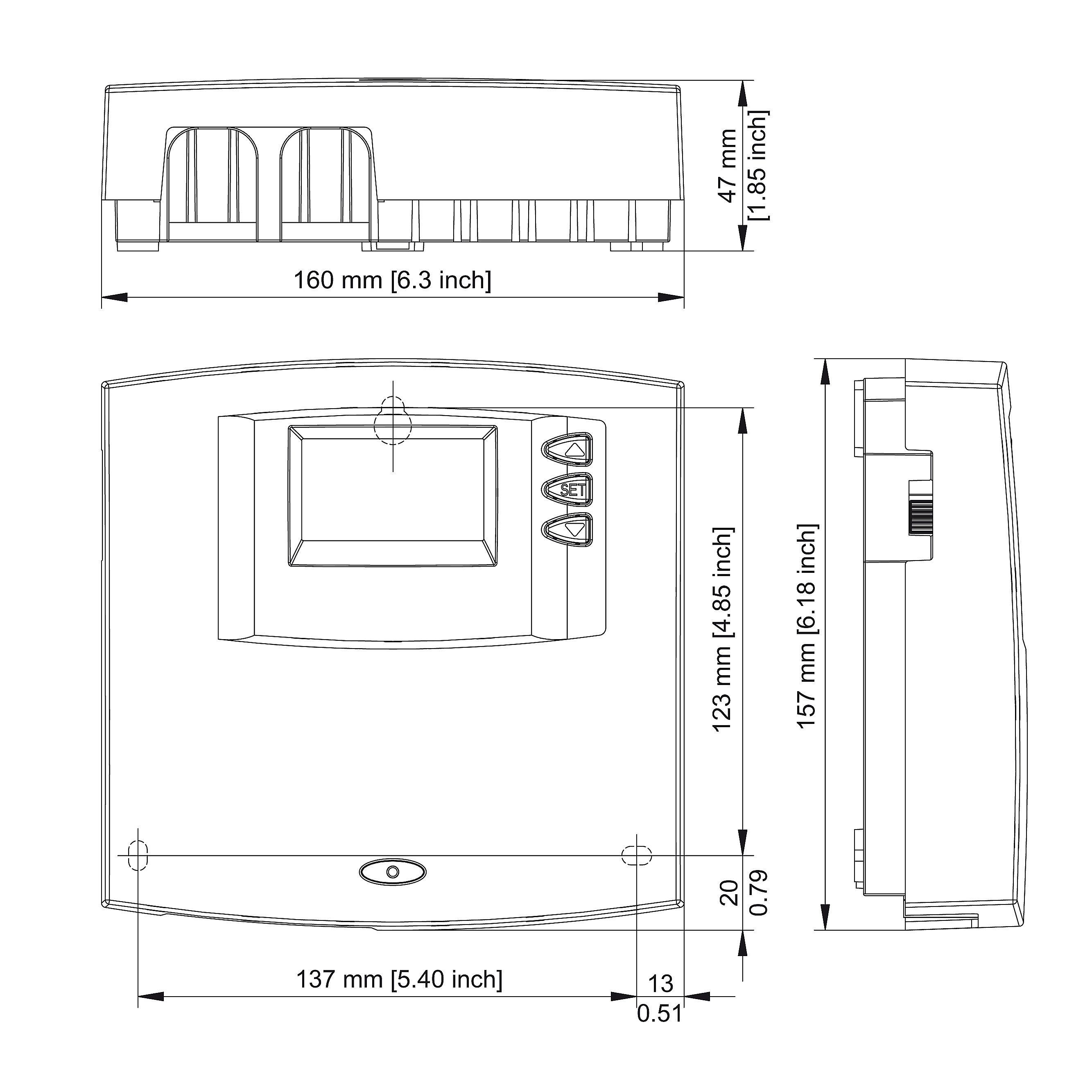 Steca TR0301 U technische Zeichnung