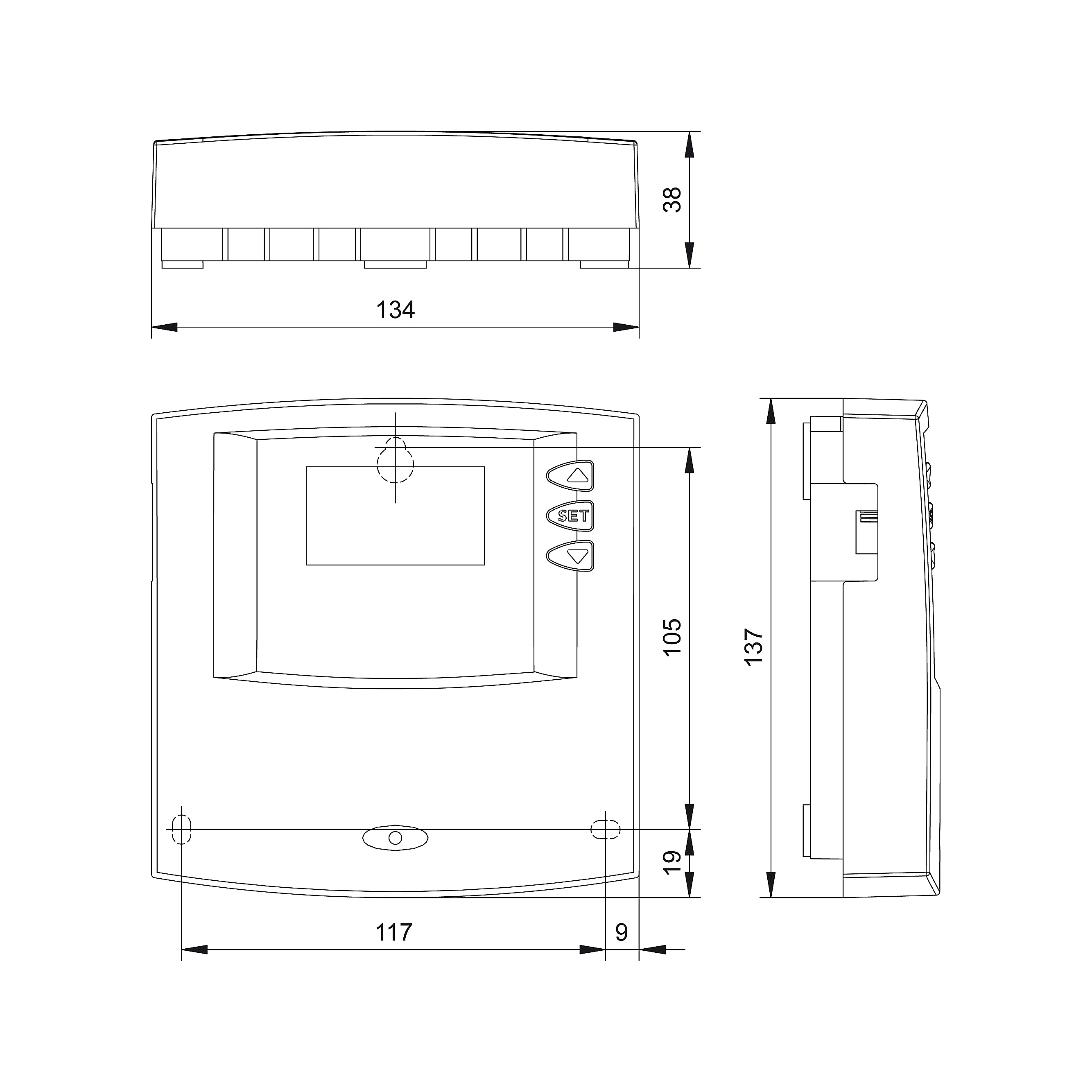 Steca TR A301PWM technische Zeichnung