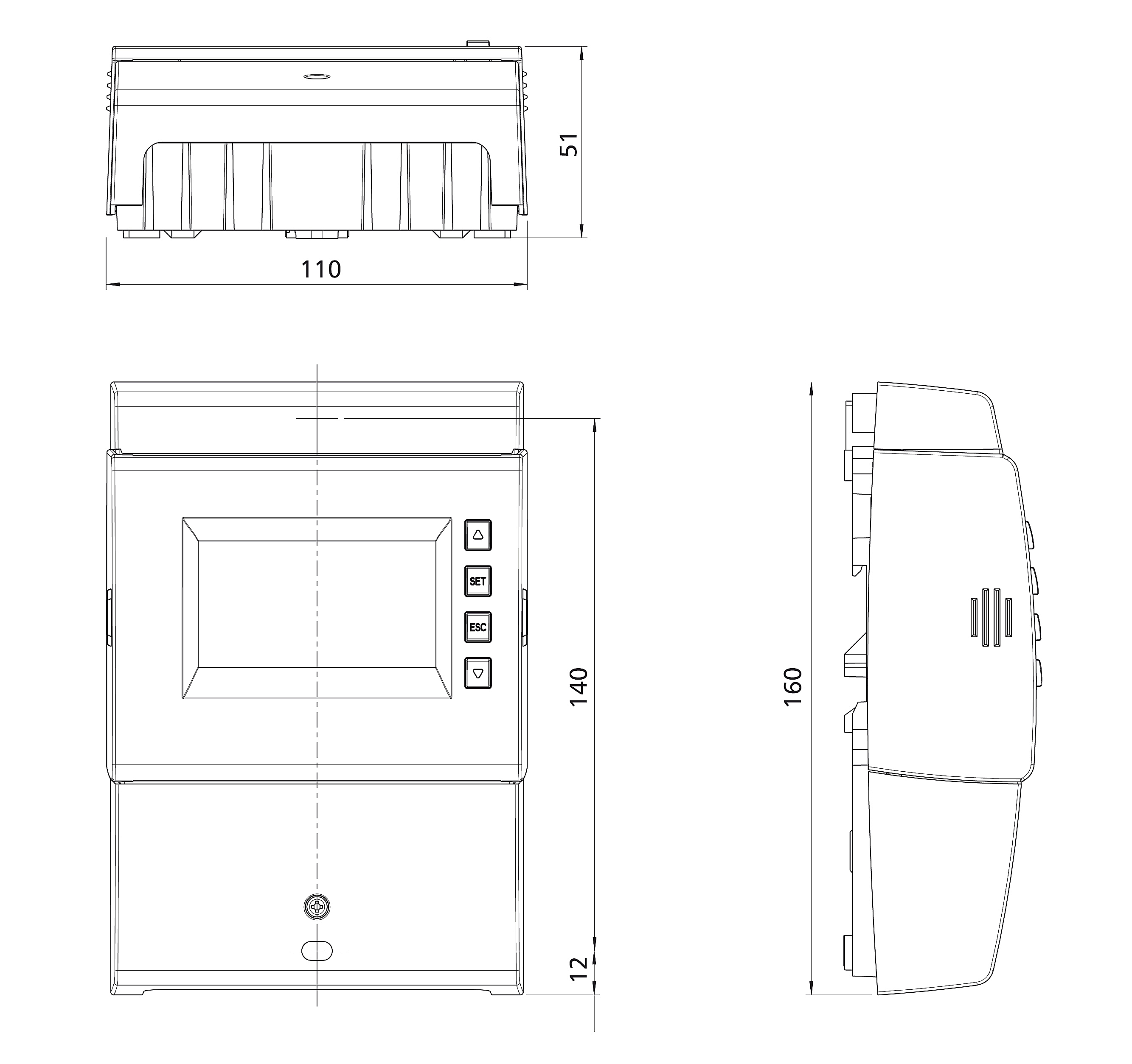 Steca TR A502 TT technische Zeichnung
