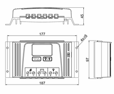 Steca Solarix technische Zeichnung