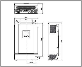 Dibujos técnicos: Steca Solarix PLI 5000-48, 2400-24