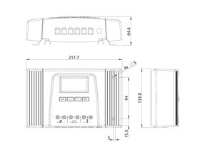 Technical drawing: Steca Tarom 4545, 4545-48