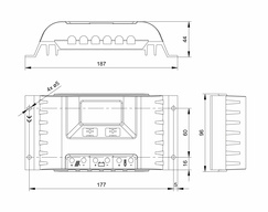 Steca PR 3030 technische Zeichnung