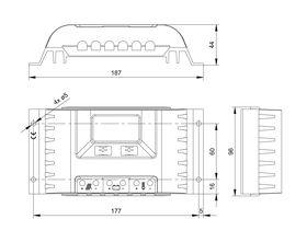 Disegno tecnico: Steca PR 1010, 1515, 2020, 3030