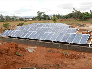 Solarelektronik, PV Autarke Systeme, Krankenhaus ,Afrika, Madagaskar, Freifläche