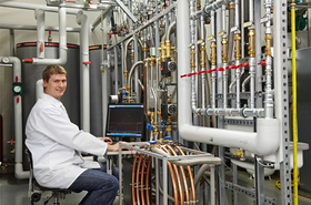 Steca, fresh water laboratory, Test stand, 4-way fresh water cascade