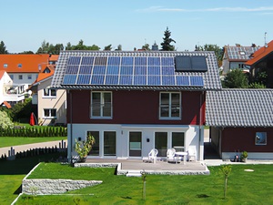  Solartechnik, ref_pv, Photovoltaics,  Germany, Aichstetten, One-family house,  Roof-mounted system, 4,4 kWp