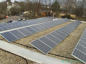 Solartechnik, ref_pv, Photovoltaics, Germany, Sindelfingen, Flat roof mounted system, 30,42kWp