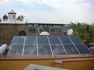 Solartechnik, ref_pv, Photovoltaics,  Mexico, San Miguel de Allende, Roof-mounted system, 1,38kWp